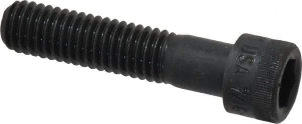 Holo-Krome - 7/16-14 UNC Hex Socket Drive, Socket Cap Screw - Alloy Steel, Black Oxide Finish, Partially Threaded, 2" Length Under Head - Americas Industrial Supply