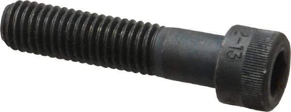 Holo-Krome - 1/2-13 UNC Hex Socket Drive, Socket Cap Screw - Alloy Steel, Black Oxide Finish, Partially Threaded, 2-1/4" Length Under Head - Americas Industrial Supply