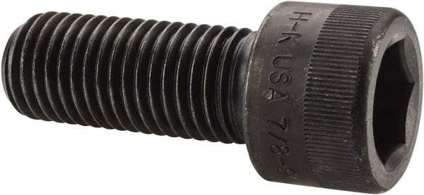 Holo-Krome - 7/8-9 UNC Hex Socket Drive, Socket Cap Screw - Alloy Steel, Black Oxide Finish, Fully Threaded, 2-3/4" Length Under Head - Americas Industrial Supply