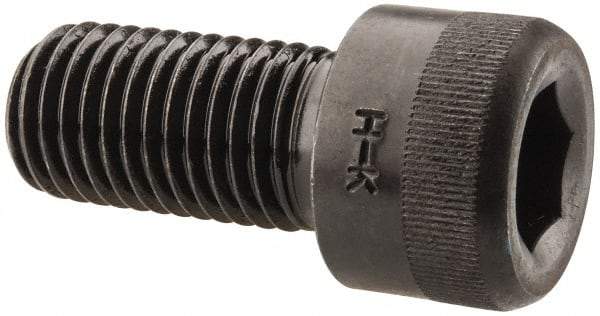 Holo-Krome - 1-8 UNC Hex Socket Drive, Socket Cap Screw - Alloy Steel, Black Oxide Finish, Fully Threaded, 2" Length Under Head - Americas Industrial Supply