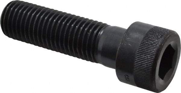 Holo-Krome - 1-8 UNC Hex Socket Drive, Socket Cap Screw - Alloy Steel, Black Oxide Finish, Partially Threaded, 3-1/2" Length Under Head - Americas Industrial Supply
