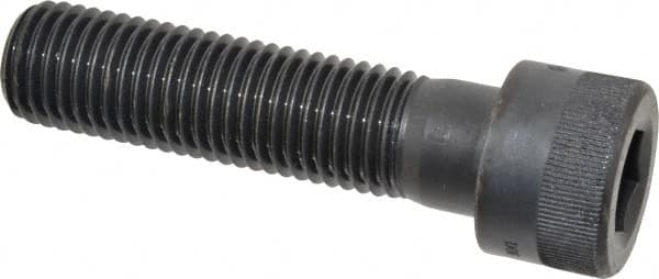 Holo-Krome - 1-8 UNC Hex Socket Drive, Socket Cap Screw - Alloy Steel, Black Oxide Finish, Partially Threaded, 4" Length Under Head - Americas Industrial Supply