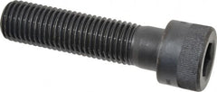 Holo-Krome - 1-8 UNC Hex Socket Drive, Socket Cap Screw - Alloy Steel, Black Oxide Finish, Partially Threaded, 4" Length Under Head - Americas Industrial Supply