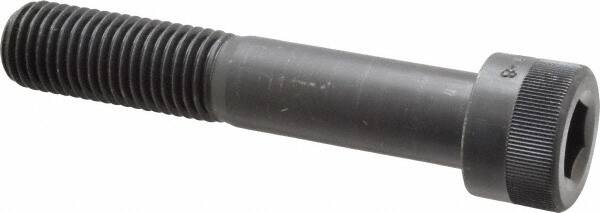 Holo-Krome - 1-8 UNC Hex Socket Drive, Socket Cap Screw - Alloy Steel, Black Oxide Finish, Partially Threaded, 5-1/2" Length Under Head - Americas Industrial Supply