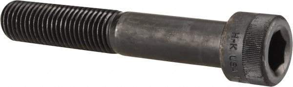 Holo-Krome - 1-8 UNC Hex Socket Drive, Socket Cap Screw - Alloy Steel, Black Oxide Finish, Partially Threaded, 6" Length Under Head - Americas Industrial Supply
