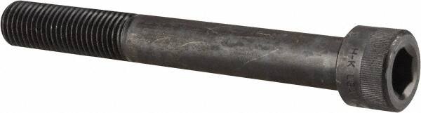 Holo-Krome - 1-8 UNC Hex Socket Drive, Socket Cap Screw - Alloy Steel, Black Oxide Finish, Partially Threaded, 8" Length Under Head - Americas Industrial Supply
