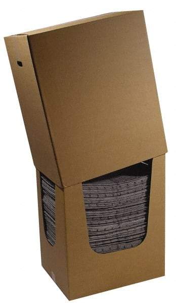 Brady SPC Sorbents - 39 Gal Capacity per Package, Universal Pad - 19" Long x 15" Wide, Gray, Polypropylene - Americas Industrial Supply
