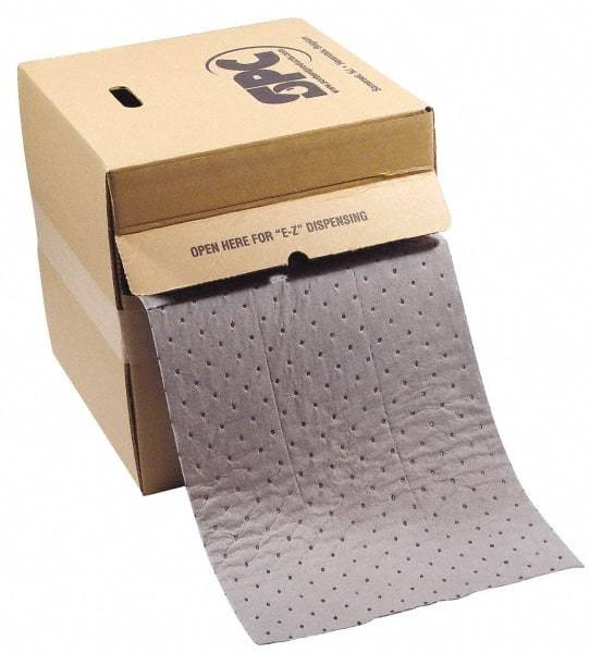Brady SPC Sorbents - 23 Gal Capacity per Package, Universal Roll - 150' Long x 15" Wide, Gray, Polypropylene - Americas Industrial Supply
