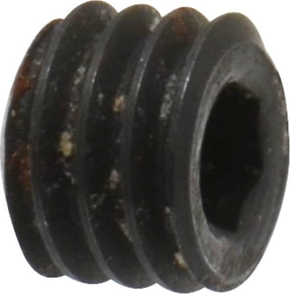 Holo-Krome - #8-36 UNF, 1/8" OAL, Cup Point Set Screw - Grade 8 Alloy Steel, 5/64" Key - Americas Industrial Supply