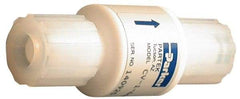 Parker - 1/2" PTFE Check Valve - Inline, PARGRIP x PARGRIP, 120 WOG - Americas Industrial Supply