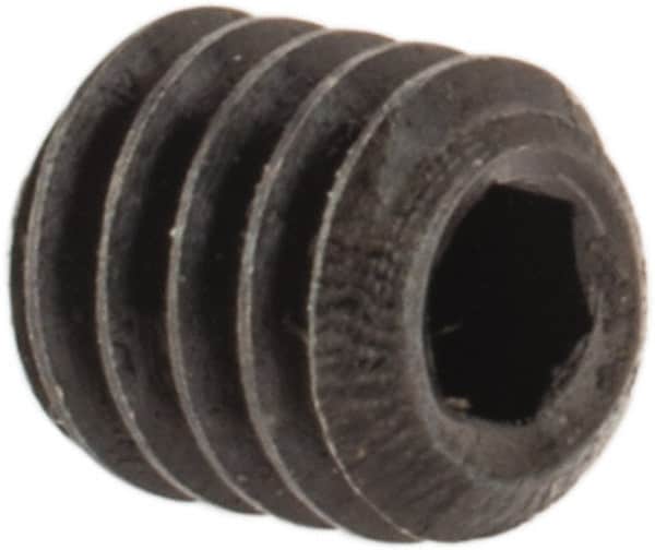 Holo-Krome - #4-48 UNF, 1/8" OAL, Cup Point Set Screw - Grade 8 Alloy Steel, 0.05" Key - Americas Industrial Supply