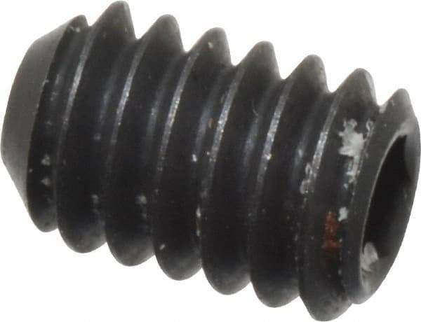 Holo-Krome - #5-40 UNC, 3/16" OAL, Cup Point Set Screw - Grade 8 Alloy Steel, 1/16" Key - Americas Industrial Supply