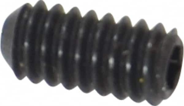 Holo-Krome - #5-40 UNC, 1/4" OAL, Cup Point Set Screw - Grade 8 Alloy Steel, 1/16" Key - Americas Industrial Supply