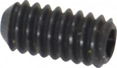 Holo-Krome - #5-40 UNC, 1/4" OAL, Cup Point Set Screw - Grade 8 Alloy Steel, 1/16" Key - Americas Industrial Supply