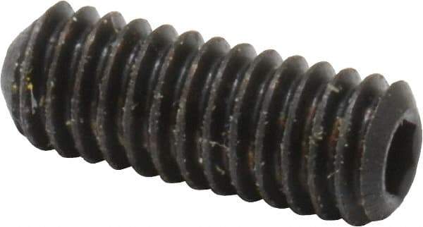 Holo-Krome - #6-40 UNF, 3/8" OAL, Cup Point Set Screw - Grade 8 Alloy Steel, 1/16" Key - Americas Industrial Supply