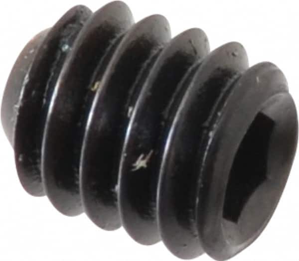 Holo-Krome - #8-32 UNC, 3/16" OAL, Cup Point Set Screw - Grade 8 Alloy Steel, 5/64" Key - Americas Industrial Supply