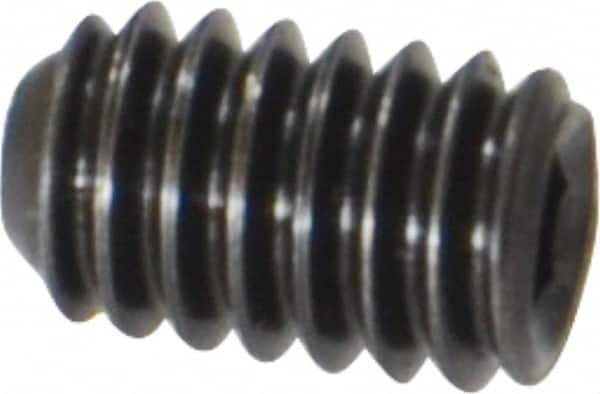 Holo-Krome - #8-32 UNC, 1/4" OAL, Cup Point Set Screw - Grade 8 Alloy Steel, 5/64" Key - Americas Industrial Supply