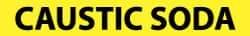 NMC - Pipe Marker with Caustic Soda Legend and No Graphic - 2-1/2 to 6" Pipe Outside Diam, Black on Yellow - Americas Industrial Supply