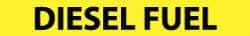 NMC - Pipe Marker with Diesel Fuel Legend and No Graphic - 1-1/2 to 2" Pipe Outside Diam, Black on Yellow - Americas Industrial Supply