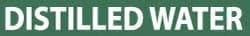 NMC - Pipe Marker with Distilled Water Legend and No Graphic - 1-1/2 to 2" Pipe Outside Diam, White on Green - Americas Industrial Supply