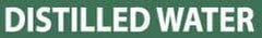 NMC - Pipe Marker with Distilled Water Legend and No Graphic - 1-1/2 to 2" Pipe Outside Diam, White on Green - Americas Industrial Supply