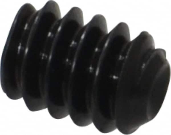 Holo-Krome - #10-24 UNC, 1/4" OAL, Cup Point Set Screw - Grade 8 Alloy Steel, 3/32" Key - Americas Industrial Supply