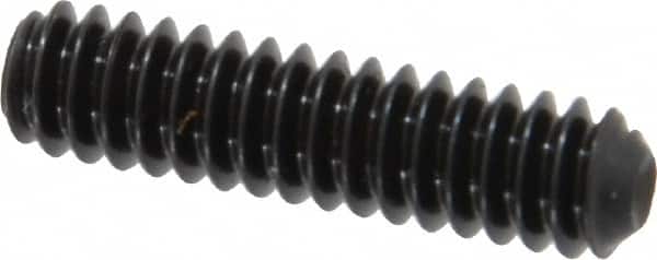 Holo-Krome - #10-24 UNC, 3/4" OAL, Cup Point Set Screw - Grade 8 Alloy Steel, 3/32" Key - Americas Industrial Supply