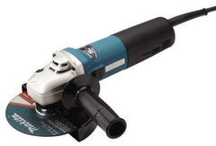 Makita - 6" Wheel Diam, 4,000 to 9,000 RPM, Corded Angle & Disc Grinder - 5/8-11 Spindle, 120 Volts, 12 Amps - Americas Industrial Supply