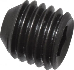 Holo-Krome - 1/4-28 UNF, 1/4" OAL, Cup Point Set Screw - Grade 8 Alloy Steel, 1/8" Key - Americas Industrial Supply