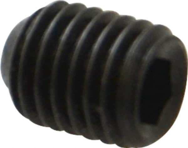 Holo-Krome - 1/4-28 UNF, 5/16" OAL, Cup Point Set Screw - Grade 8 Alloy Steel, 1/8" Key - Americas Industrial Supply