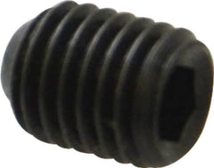 Holo-Krome - 1/4-28 UNF, 5/16" OAL, Cup Point Set Screw - Grade 8 Alloy Steel, 1/8" Key - Americas Industrial Supply