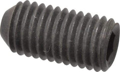 Holo-Krome - 1/4-28 UNF, 1/2" OAL, Cup Point Set Screw - Grade 8 Alloy Steel, 1/8" Key - Americas Industrial Supply