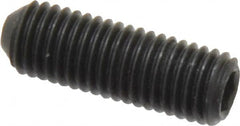 Holo-Krome - 1/4-28 UNF, 3/4" OAL, Cup Point Set Screw - Grade 8 Alloy Steel, 1/8" Key - Americas Industrial Supply