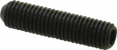 Holo-Krome - 1/4-28 UNF, 1" OAL, Cup Point Set Screw - Grade 8 Alloy Steel, 1/8" Key - Americas Industrial Supply