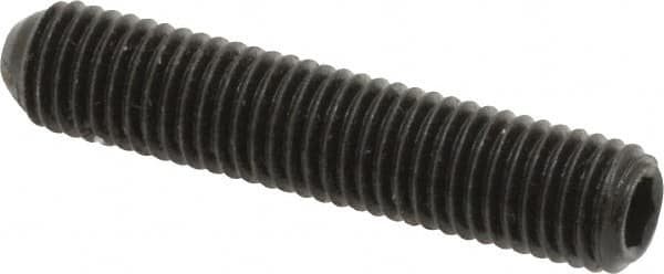 Holo-Krome - 1/4-28 UNF, 1-1/4" OAL, Cup Point Set Screw - Grade 8 Alloy Steel, 1/8" Key - Americas Industrial Supply