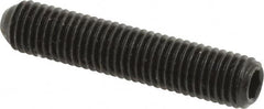 Holo-Krome - 1/4-28 UNF, 1-1/4" OAL, Cup Point Set Screw - Grade 8 Alloy Steel, 1/8" Key - Americas Industrial Supply
