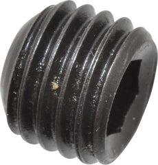 Holo-Krome - 5/16-24 UNF, 1/4" OAL, Cup Point Set Screw - Grade 8 Alloy Steel, 5/32" Key - Americas Industrial Supply