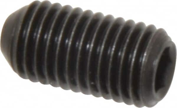 Holo-Krome - 5/16-24 UNF, 5/8" OAL, Cup Point Set Screw - Grade 8 Alloy Steel, 5/32" Key - Americas Industrial Supply
