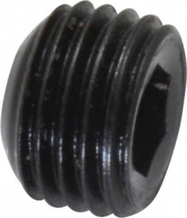 Holo-Krome - 3/8-24 UNF, 1/4" OAL, Cup Point Set Screw - Grade 8 Alloy Steel, 3/16" Key - Americas Industrial Supply