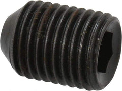 Holo-Krome - 3/8-24 UNF, 1/2" OAL, Cup Point Set Screw - Grade 8 Alloy Steel, 3/16" Key - Americas Industrial Supply