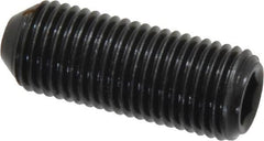 Holo-Krome - 3/8-24 UNF, 1" OAL, Cup Point Set Screw - Grade 8 Alloy Steel, 3/16" Key - Americas Industrial Supply