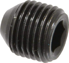 Holo-Krome - 1/2-20 UNF, 1/2" OAL, Cup Point Set Screw - Grade 8 Alloy Steel, 1/4" Key - Americas Industrial Supply