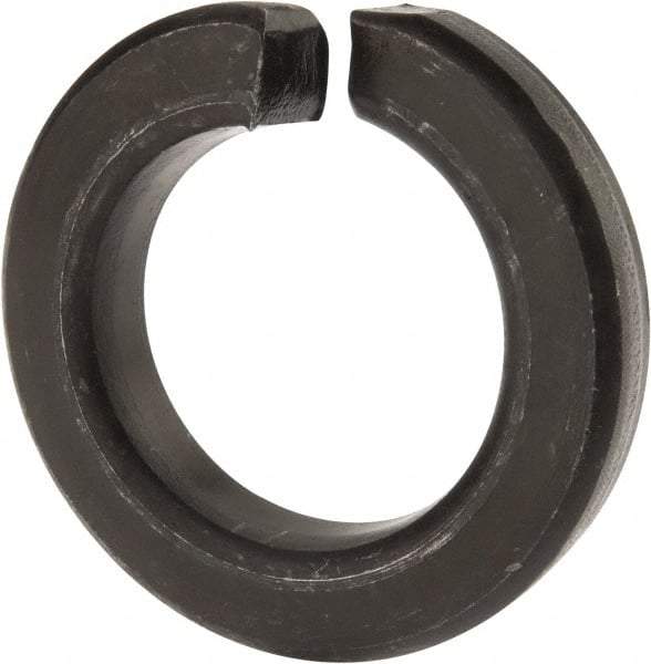 Value Collection - 1-1/2", 1.504" ID, 0.045" Thick Split Lock Washer - Grade 8 Spring Steel, Uncoated, 1.504" Min ID, 1.534" Max ID, 2.491" Max OD - Americas Industrial Supply