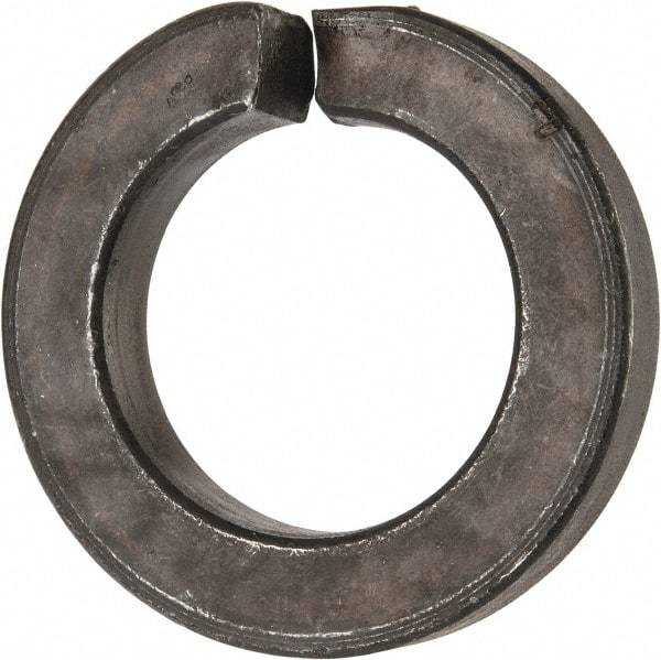 Value Collection - 1-5/8", 1.633" ID, 0.045" Thick Split Lock Washer - Grade 8 Spring Steel, Uncoated, 1.633" Min ID, 1.663" Max ID, 2.694" Max OD - Americas Industrial Supply