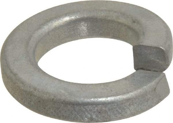 Value Collection - 1/2", 0.502" ID, 0.151" Thick Split Lock Washer - Grade 2 Spring Steel, Zinc-Plated Finish, 0.502" Min ID, 0.512" Max ID, 0.879" Max OD - Americas Industrial Supply