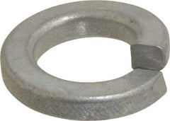 Value Collection - 1/2", 0.502" ID, 0.151" Thick Split Lock Washer - Grade 2 Spring Steel, Zinc-Plated Finish, 0.502" Min ID, 0.512" Max ID, 0.879" Max OD - Americas Industrial Supply
