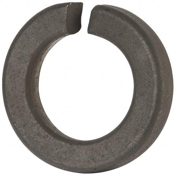 Value Collection - 1-3/8", 1.379" ID, 0.422" Thick Split Lock Washer - Grade 8 Spring Steel, Zinc-Plated Finish, 1.379" Min ID, 1.408" Max ID, 2.301" Max OD - Americas Industrial Supply