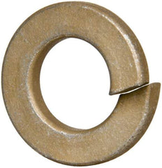 Value Collection - 5/16", 0.314" ID, 0.078" Thick Split Lock Washer - Grade 2 Spring Steel, Zinc Yellow Dichromate Finish, 0.314" Min ID, 0.322" Max ID, 0.583" Max OD - Americas Industrial Supply