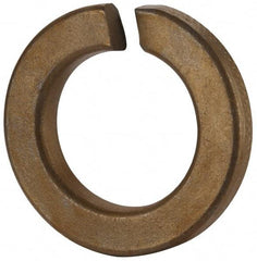 Value Collection - 1", 1.003" ID, 1/4" Thick Split Lock Washer - Grade 2 Spring Steel, Zinc Yellow Dichromate Finish, 1.003" Min ID, 1.024" Max ID, 1.656" Max OD - Americas Industrial Supply