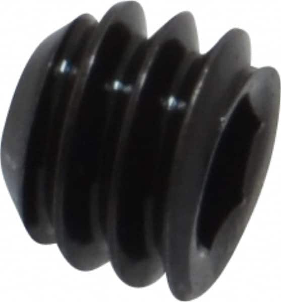 Holo-Krome - 1/4-20 UNC, 3/16" OAL, Cup Point Set Screw - Grade 8 Alloy Steel, 1/8" Key - Americas Industrial Supply